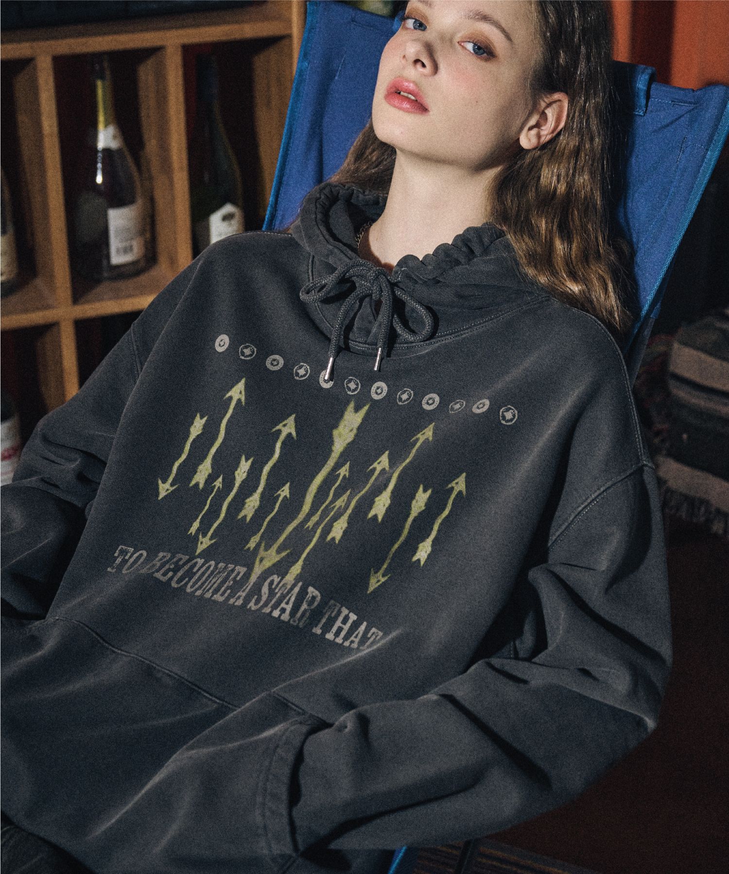 【CPGN STUDIO】23FW★ Become Star Pigment Hoodie MUSINSA | CPGN STUDIO Become Star Pigment Hoodie Smoke Black