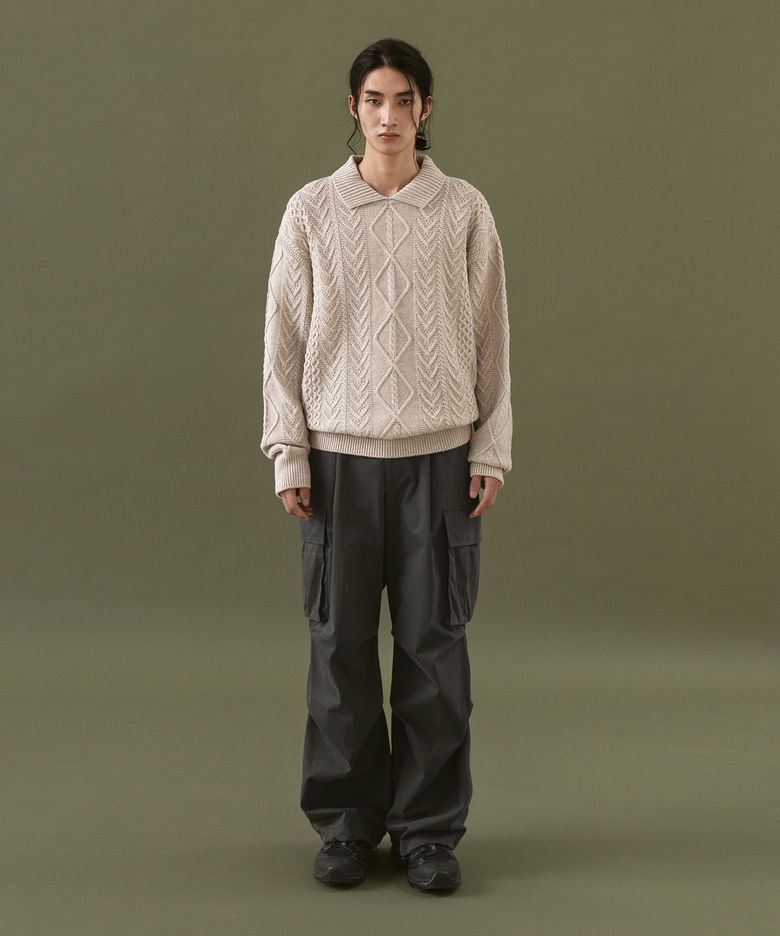 Parachute Belted Pants (Coal Gray)