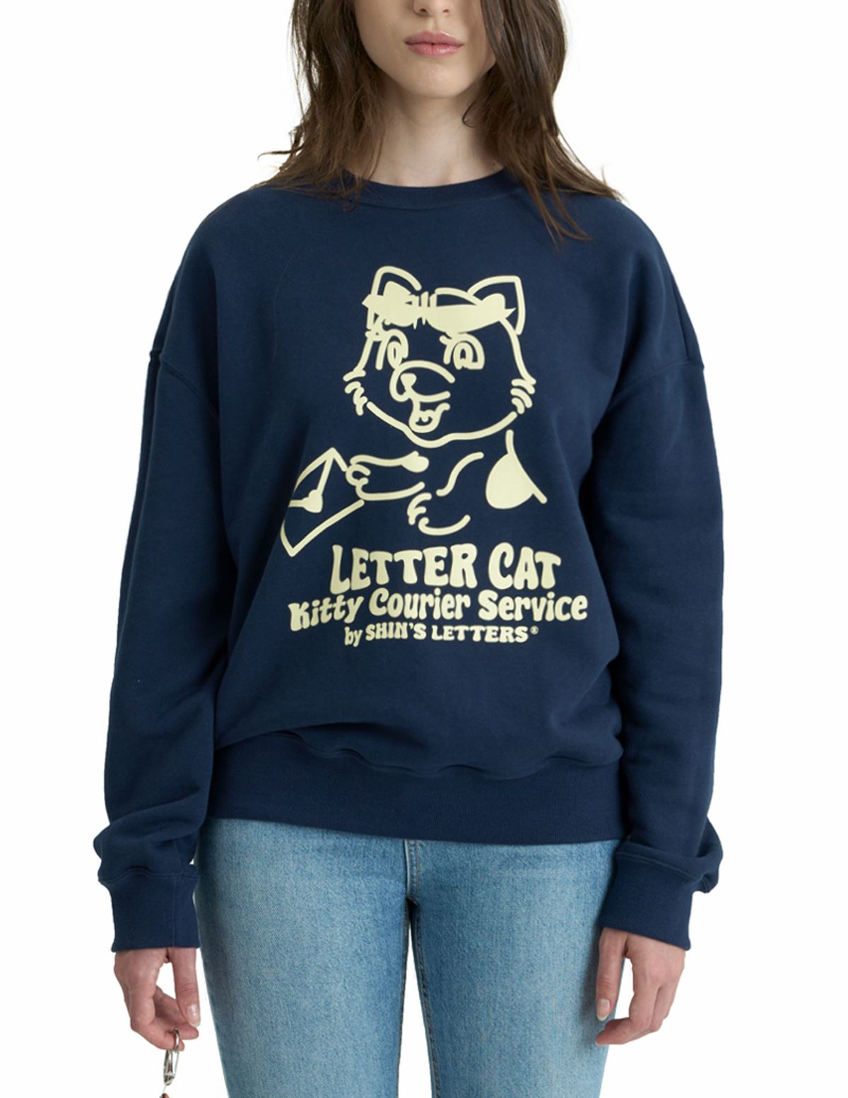 신스레터스(SHINS LETTERS) Lettercat Sweatshirt no.3