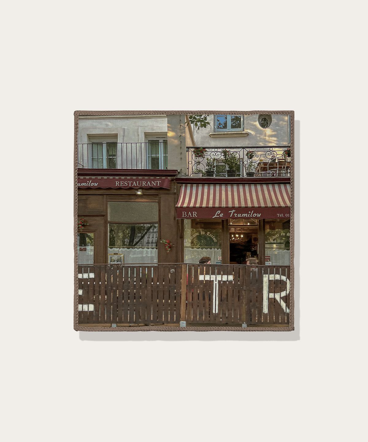 사바이사바이(SABAISABA) 유럽시리즈 패브릭 티코스터 057 레터링_ETR