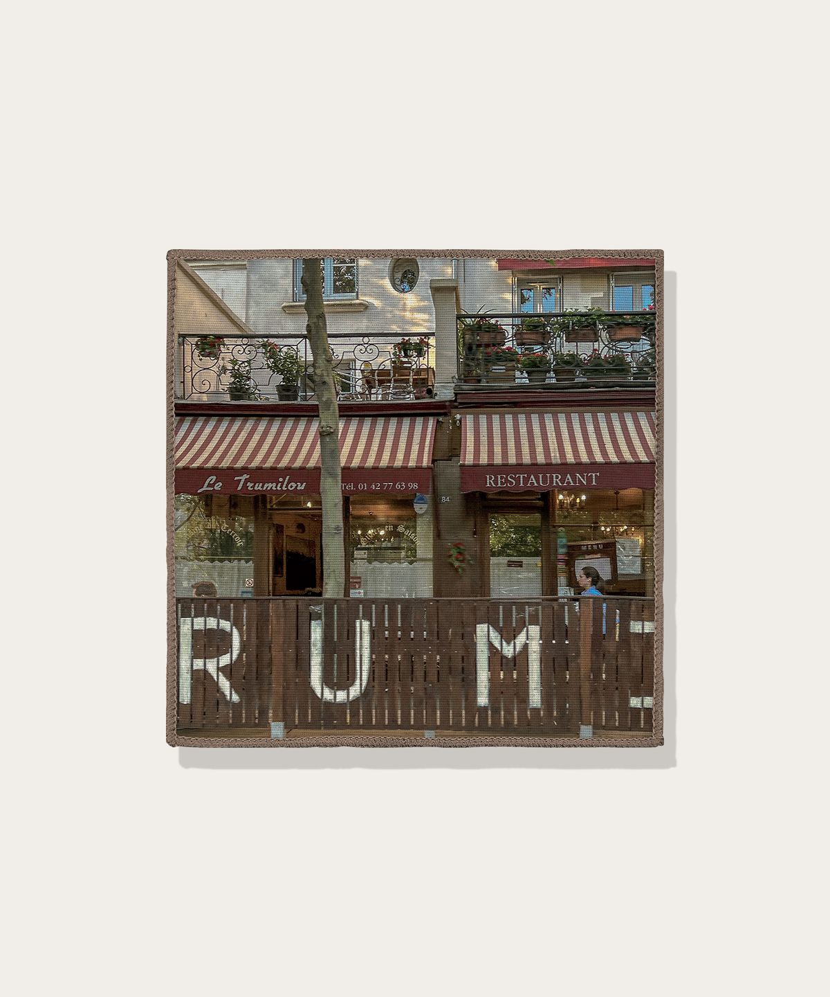 사바이사바이(SABAISABA) 유럽시리즈 패브릭 티코스터 059 레터링_RUMI