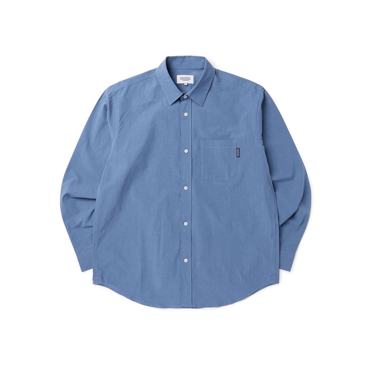 브롬톤 런던(BROMPTON LONDON) BASIC COTTON POCKET SHIRT - BLUE (P233MSH220)