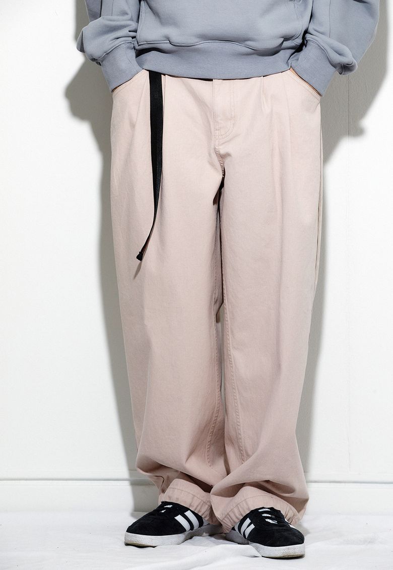 BASALT COLOR DENIM PANTS B10-PINK