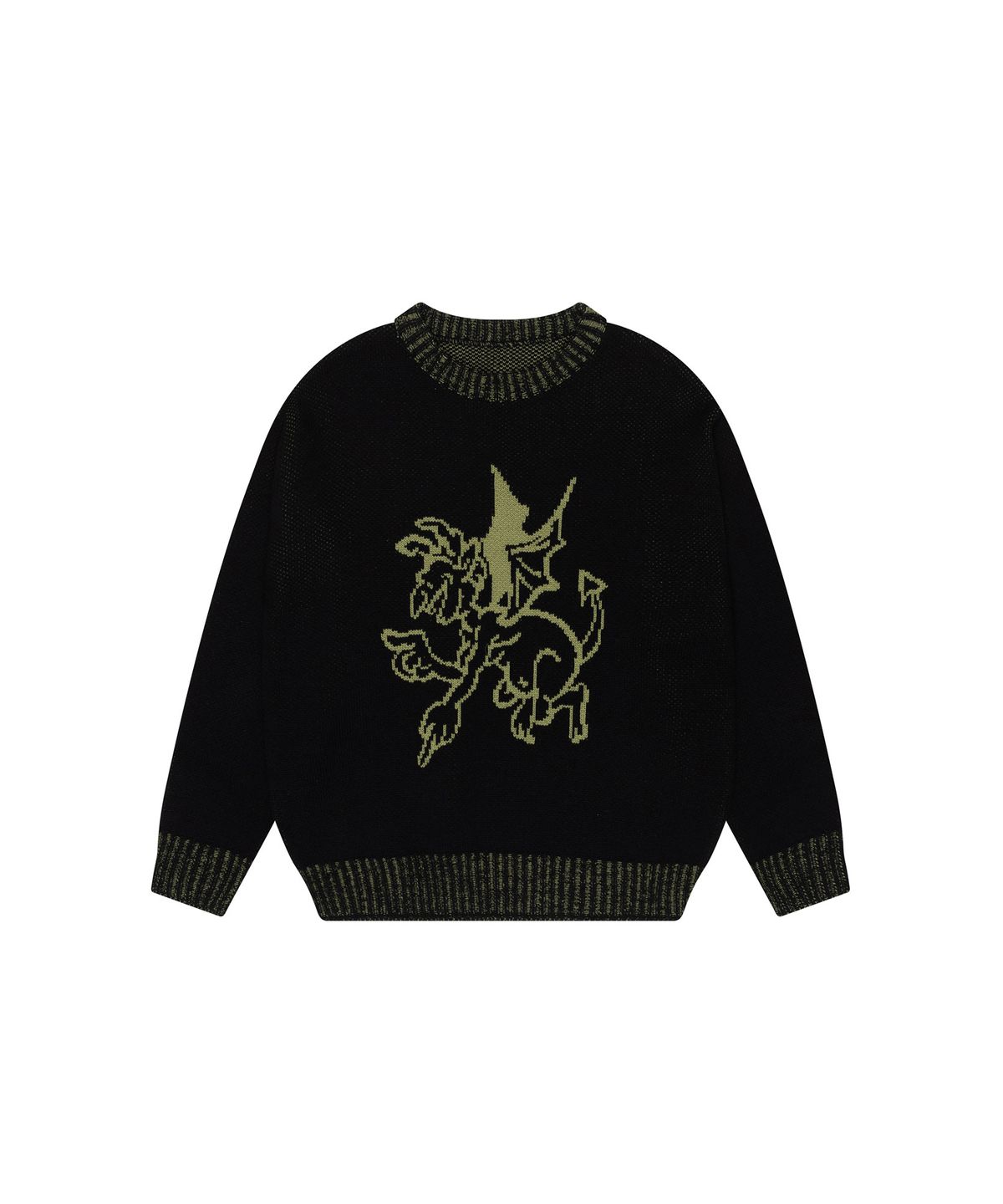 아캄(AAKAM) Devil Jacquard Knit (Black)
