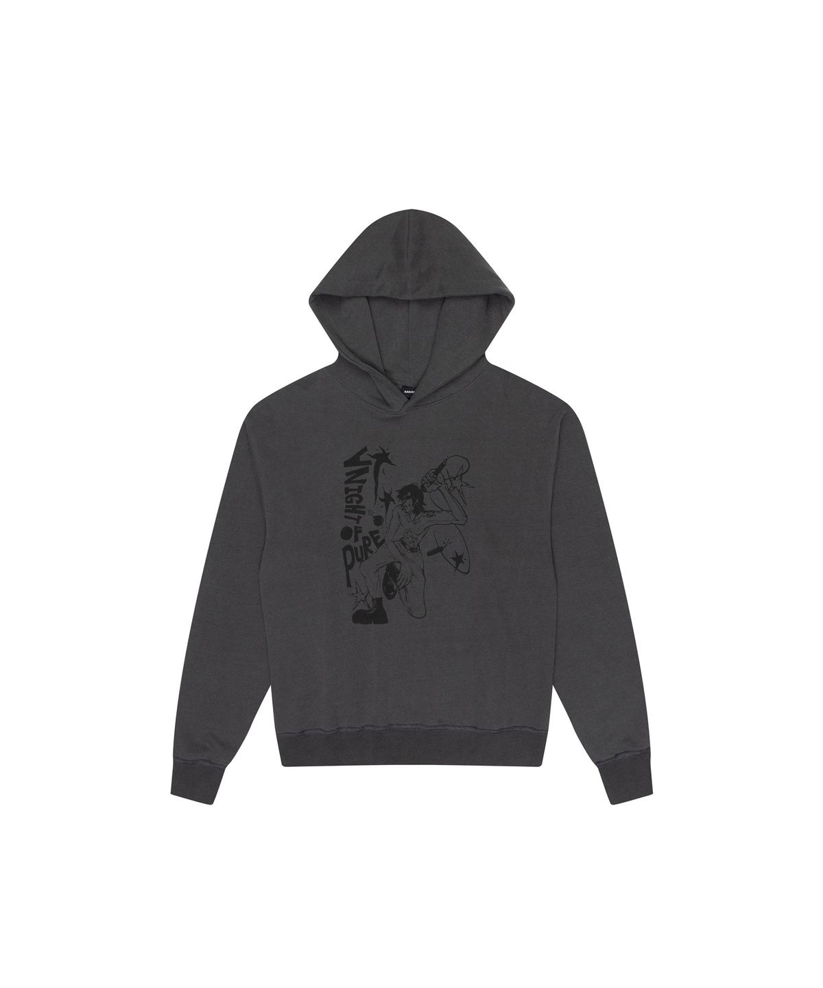 아캄(AAKAM) Pure Night Printed Hoodie (Dark Gray)