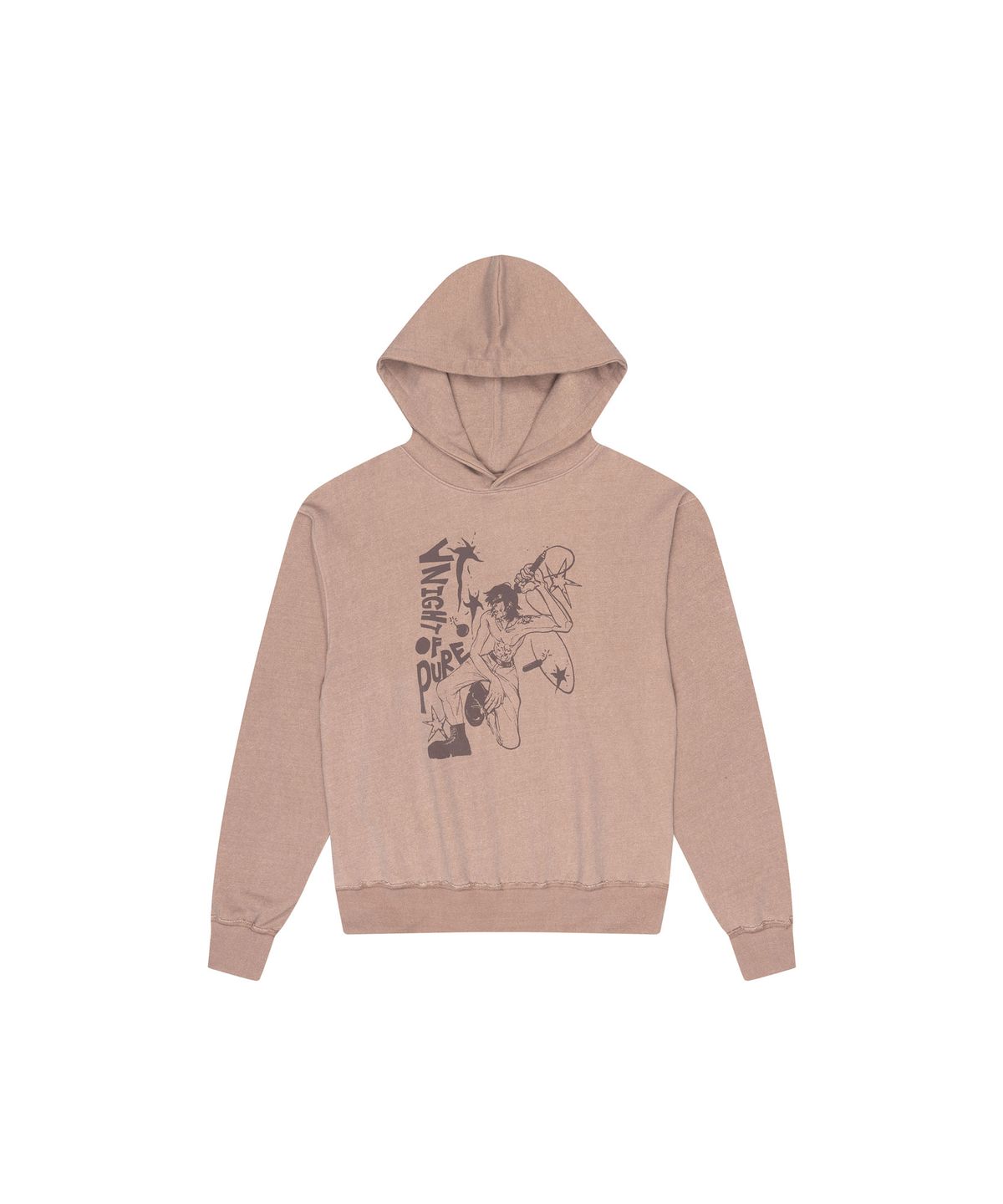 아캄(AAKAM) Pure Night Printed Hoodie (Brown)