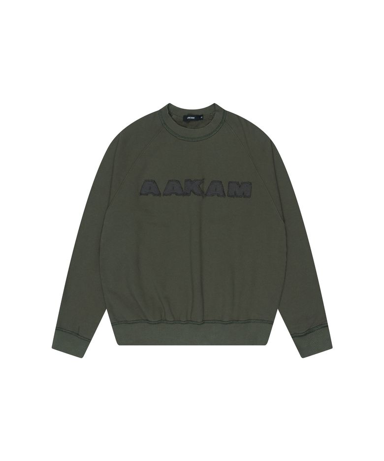 Logo Patch Raglan Sweatshirt (Khaki)