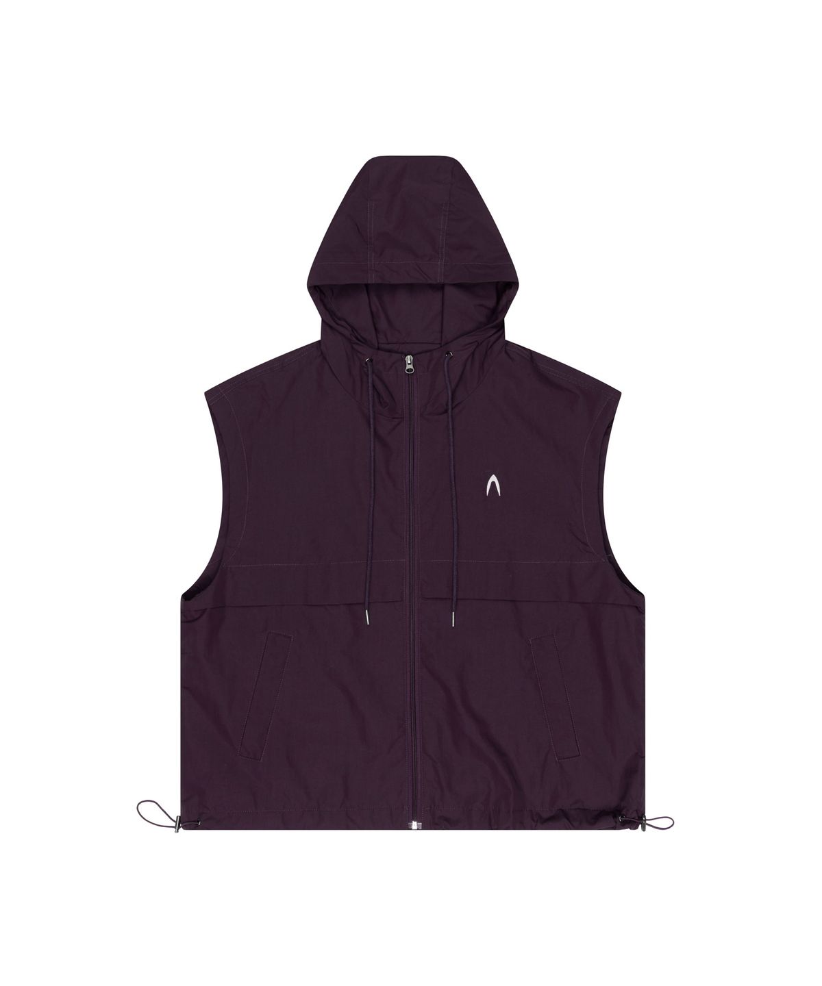 아캄(AAKAM) Nylon Hooded Vest (Purple)