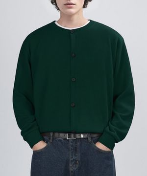 GAFF TEX ROUND CARDIGAN (GREEN)