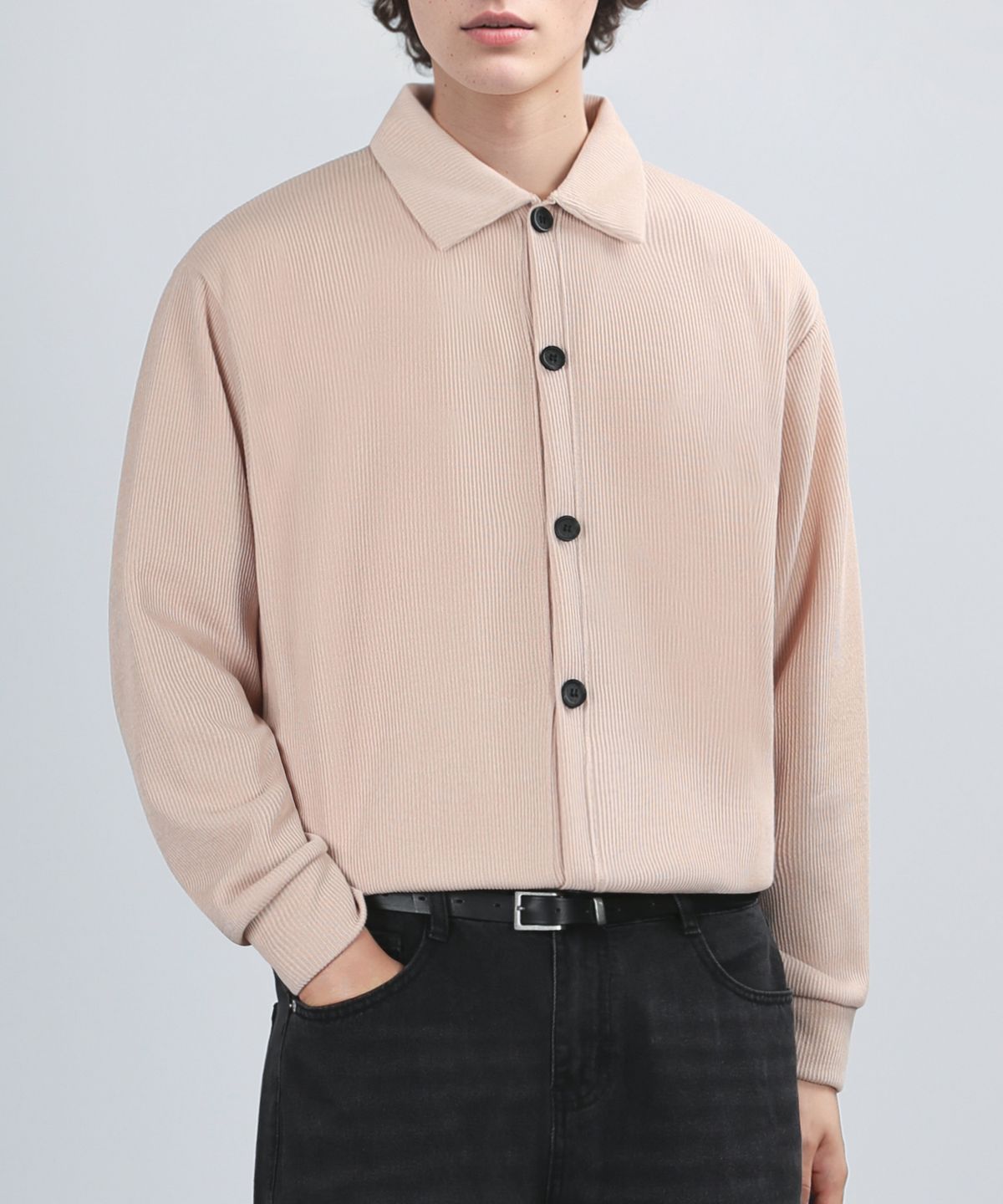 베리베인(VERYVAIN) GAFF TEX COLLAR CARDIGAN (SAND BEIGE)