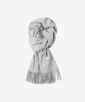 베이직 니트 머플러 멜란지 그레이