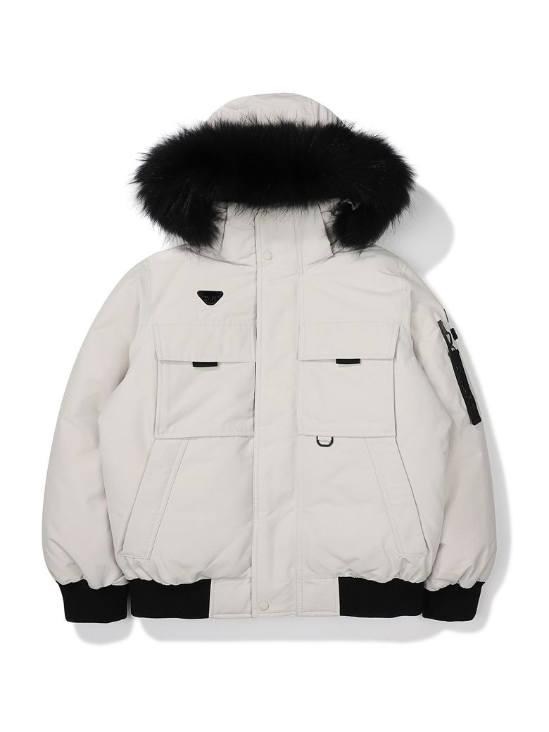 SNOW LEO (스노우 레오) 봄버 다운_Light Brown