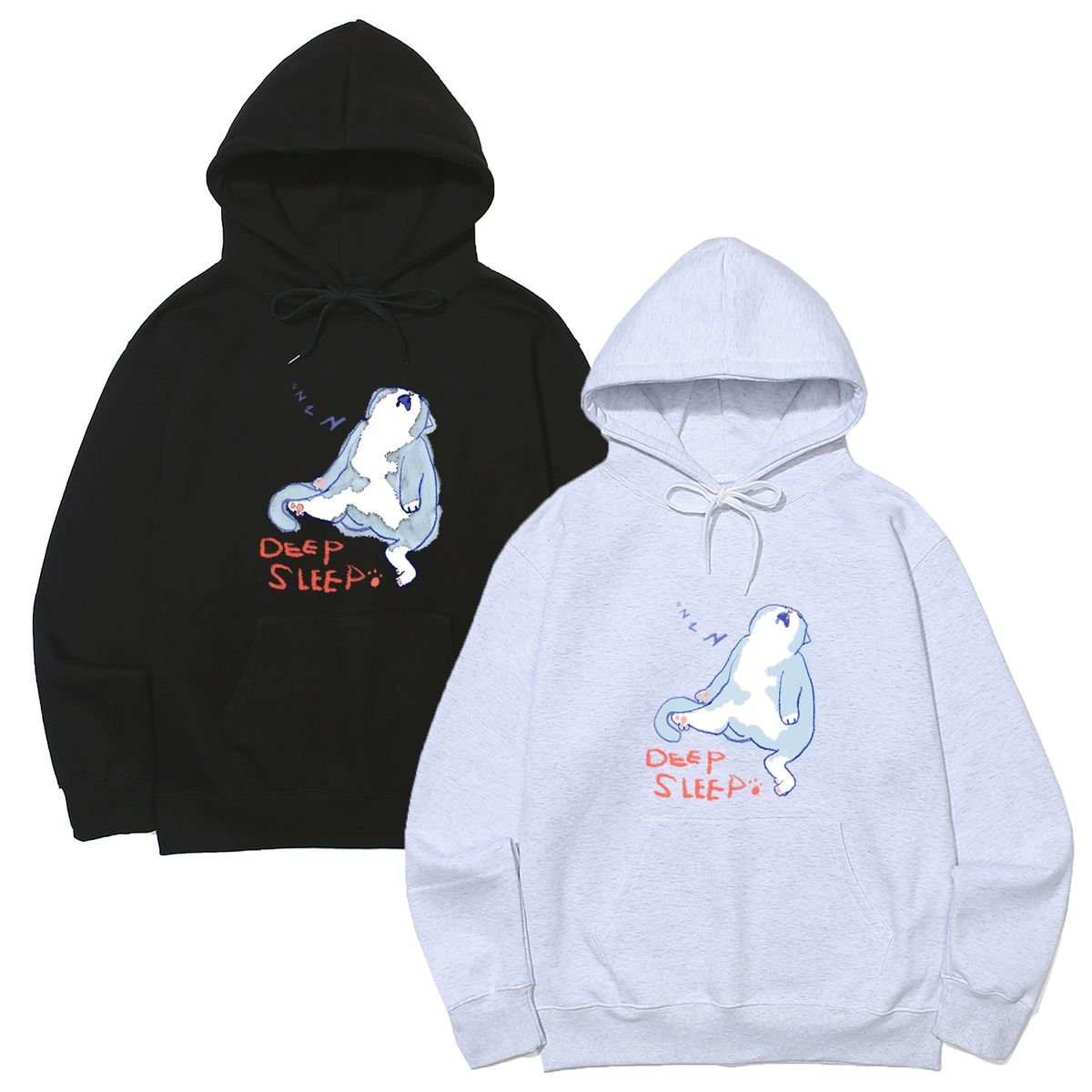 어썸어스(AWESOMEUS) (23FW)DEEP SLEEP CAT HOODIE_3 COLOR