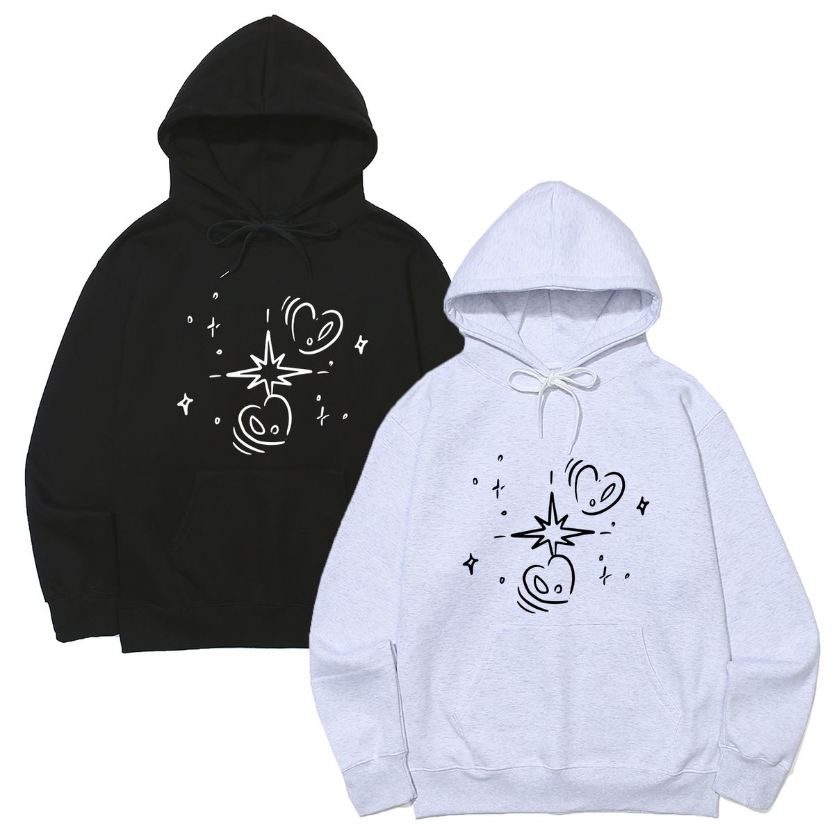 어썸어스(AWESOMEUS) (23FW)HEART STAR HOODIE_3 COLOR