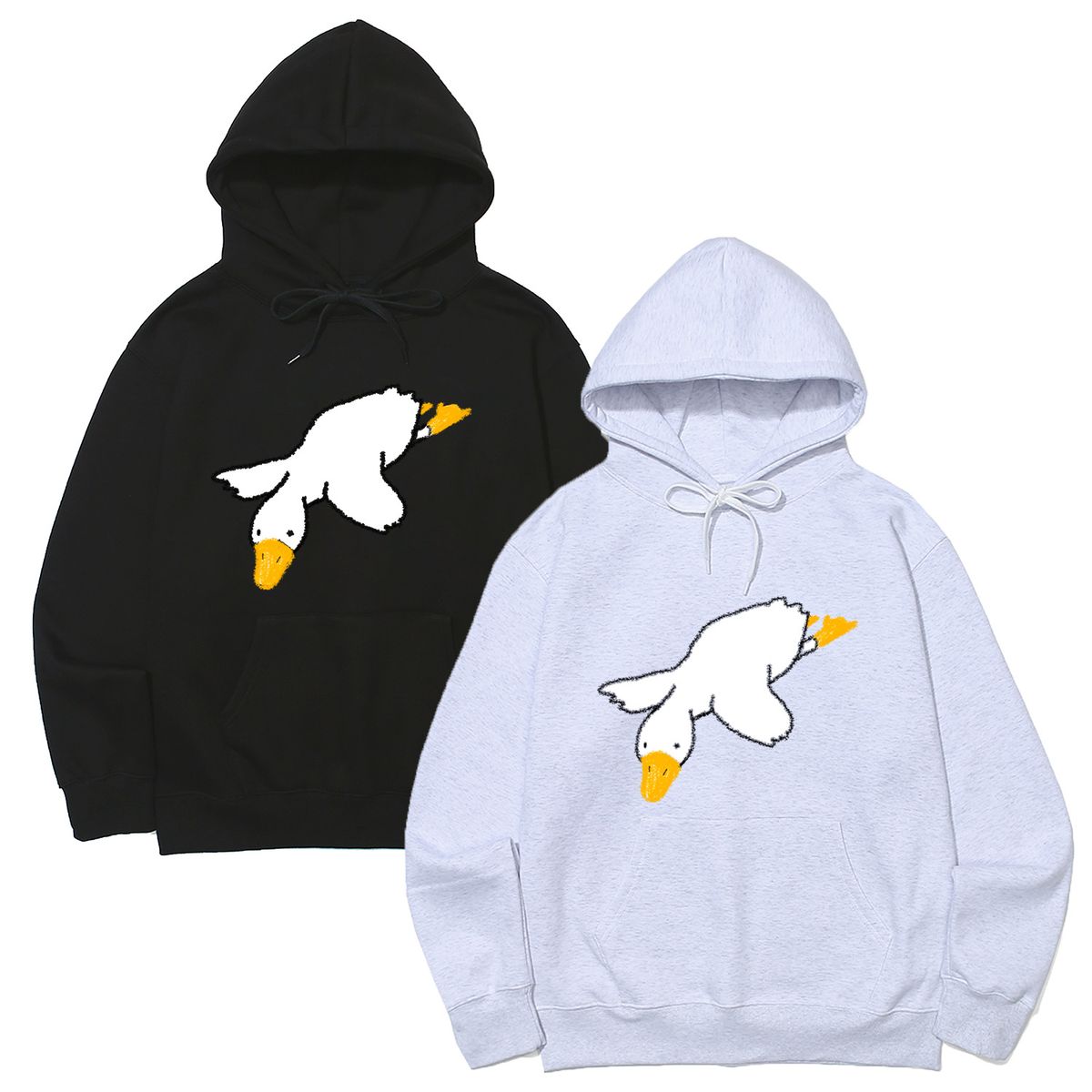 어썸어스(AWESOMEUS) (23FW)LYING DOWN DUCK HOODIE_3 COLOR