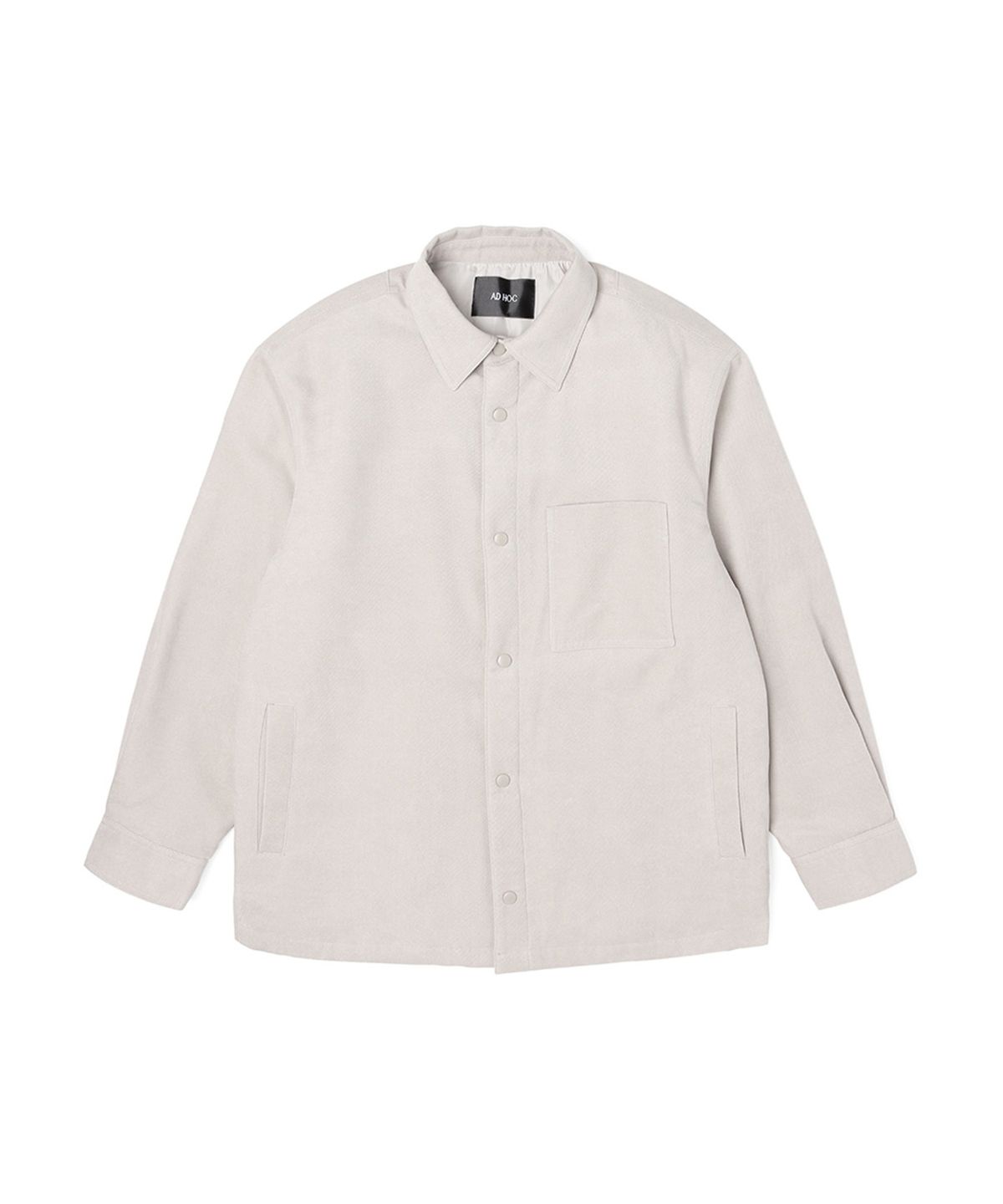 애드호크(ADHOC) 남성 패딩 원포켓 셔켓 (CREAM) (HZAUJ84-21)