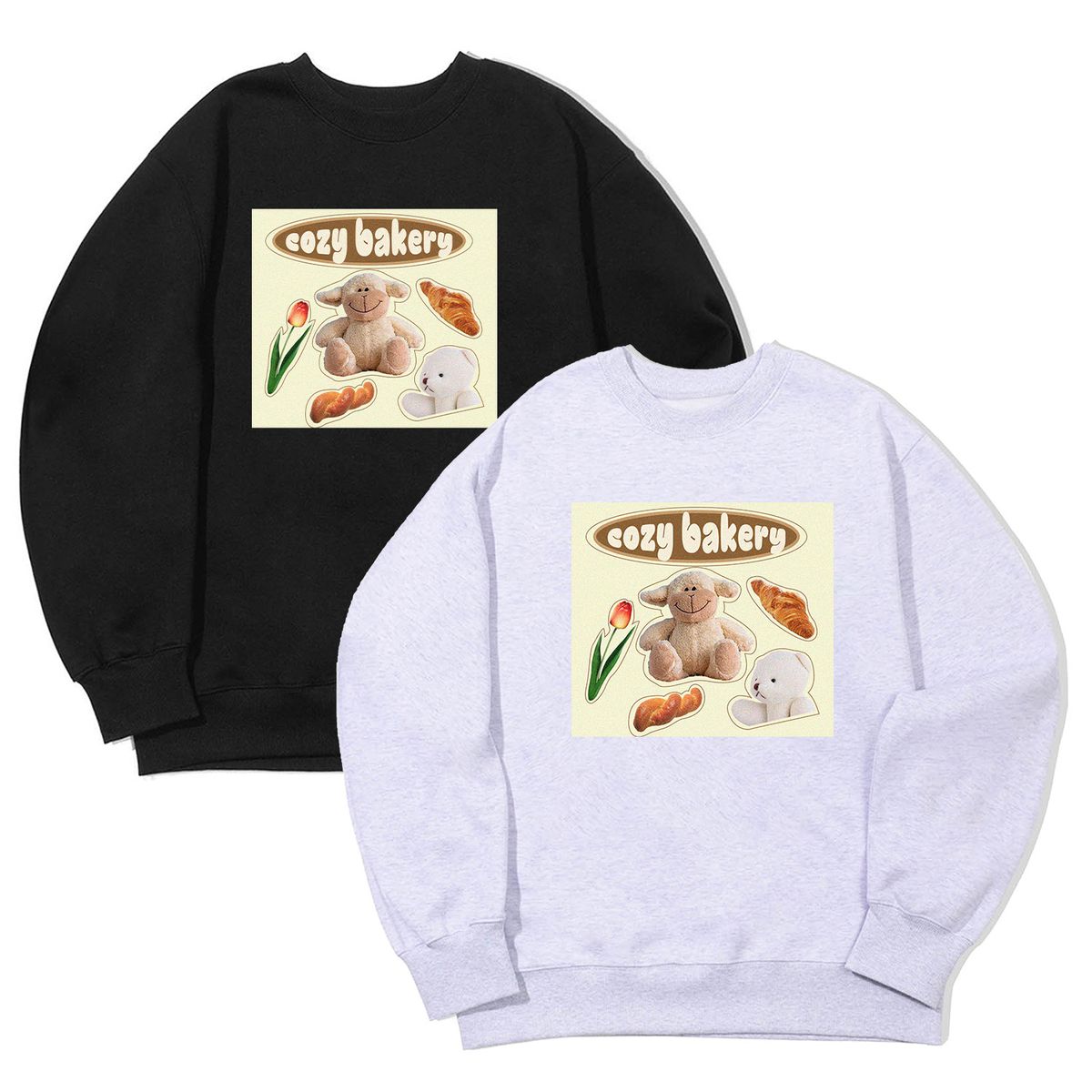 어썸어스(AWESOMEUS) (23FW)COZY BAKERY SWEAT SHIRTS_3 COLOR