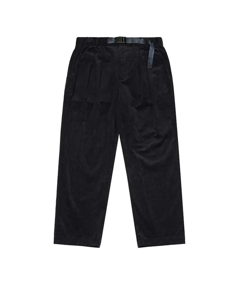 브라우니 코듀로이 와이드 테이퍼드핏 팬츠 NAVY