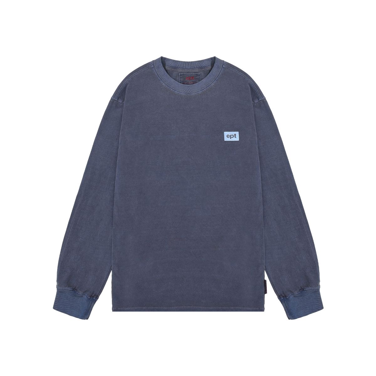 이피티(EPT) BOX LOGO PIGMENT LONG SLEEVE (NAVY)