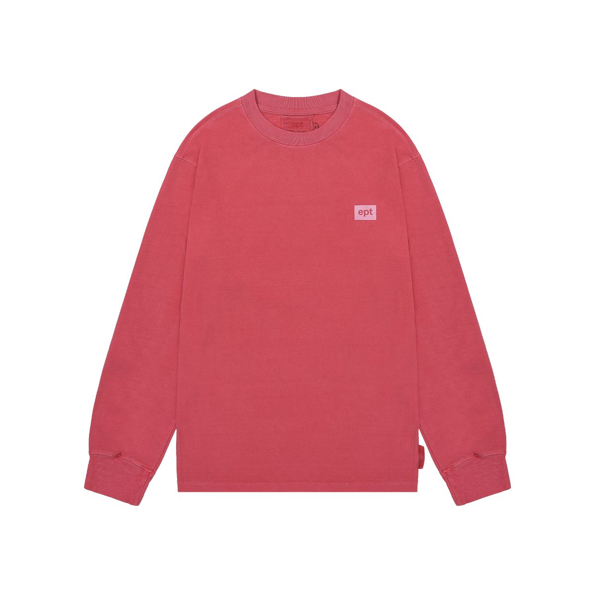 이피티(EPT) BOX LOGO PIGMENT LONG SLEEVE (RED)