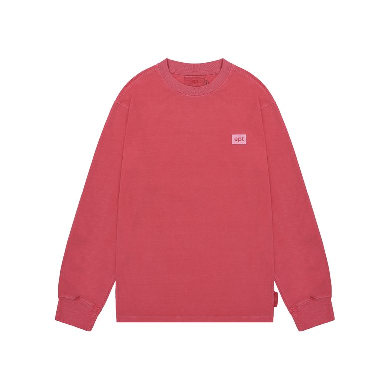 BOX LOGO PIGMENT LONG SLEEVE (RED)