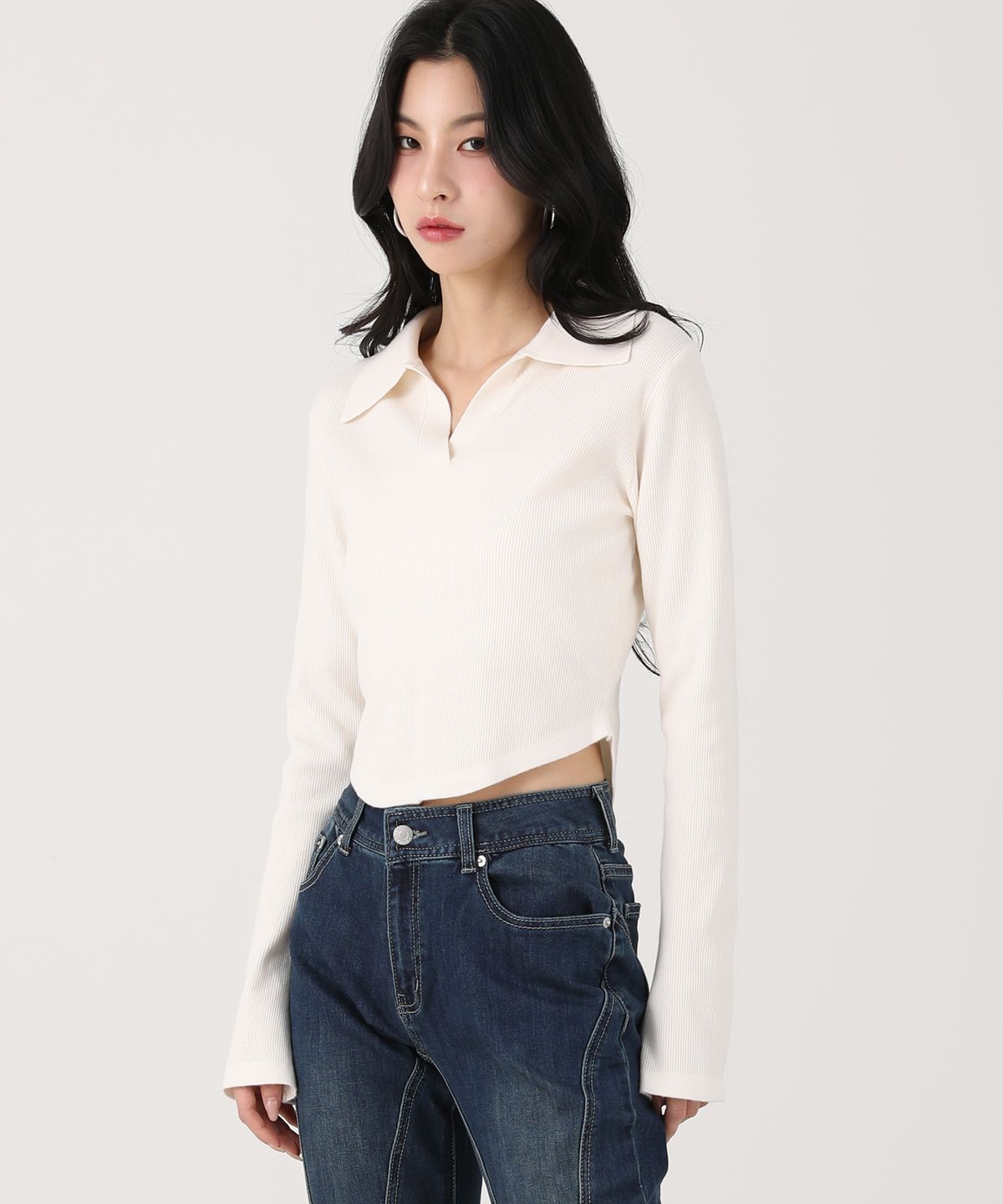 어반드레스(AVANDRESS) Ant Waist Collar Knit IVORY