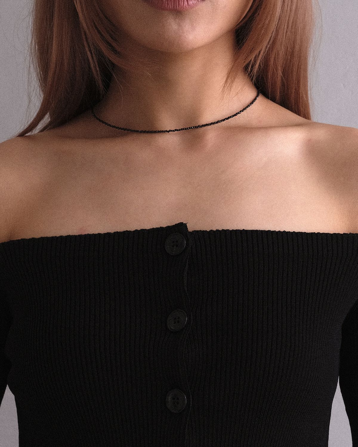 어나더레이어(ANOTHERLAYER) Classic Black Necklace (silver925)