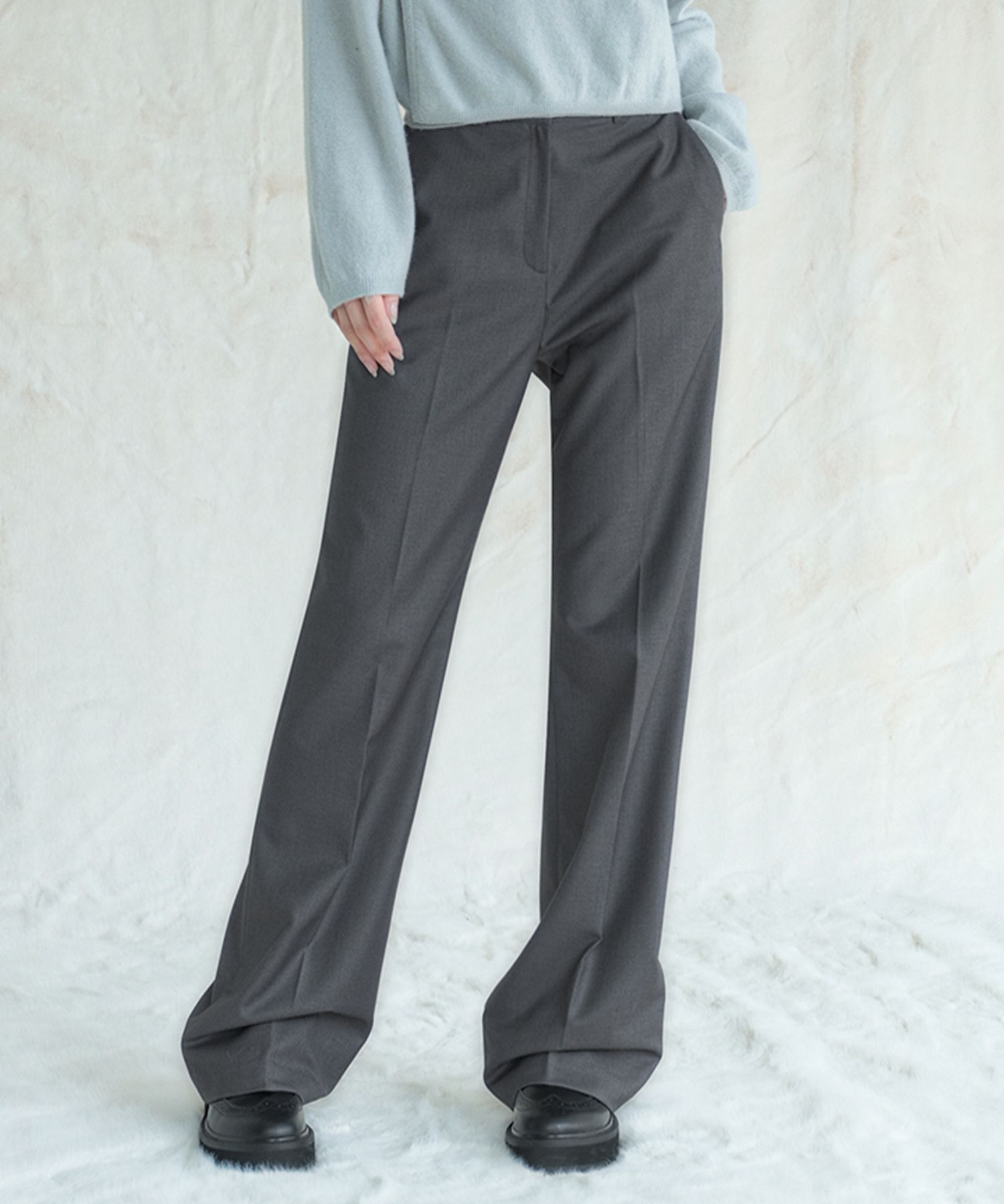 パンツ AVANDRESS Semi Bootscut Slacks 102 CHARCOAL MUSINSA | AVANDRESS Semi Bootscut Slacks 102 GRAY