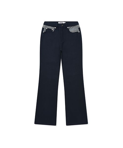 ★KIRSH★ Fair Isle Point Bootcut Pants Dark Navy MUSINSA公式 | KIRSH Fair Isle Point Bootcut Pants [Dark Navy]