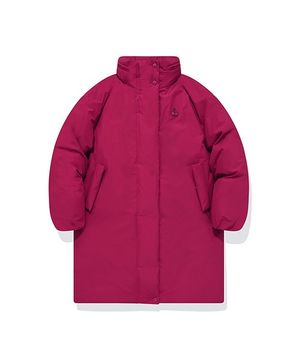 체리 노마드 후드 롱 다운 [라이트 버건디]