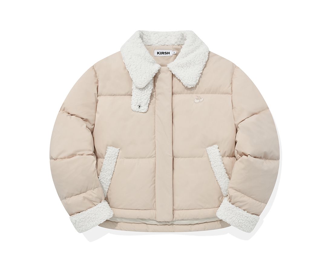 [ KIRSH ]★CHERRY FUR SHORT DOWN JUMPER MUSINSA | KIRSH Cherry fur short down jumper [check]