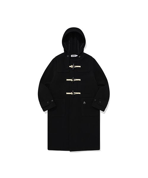☆【KIRSH】☆UNI MONO CHERRY HOODIE LONG DUFFLE COA.T☆ MUSINSA | KIRSH Uni Mono Cherry Hooded Long Duffel Coat [Black]