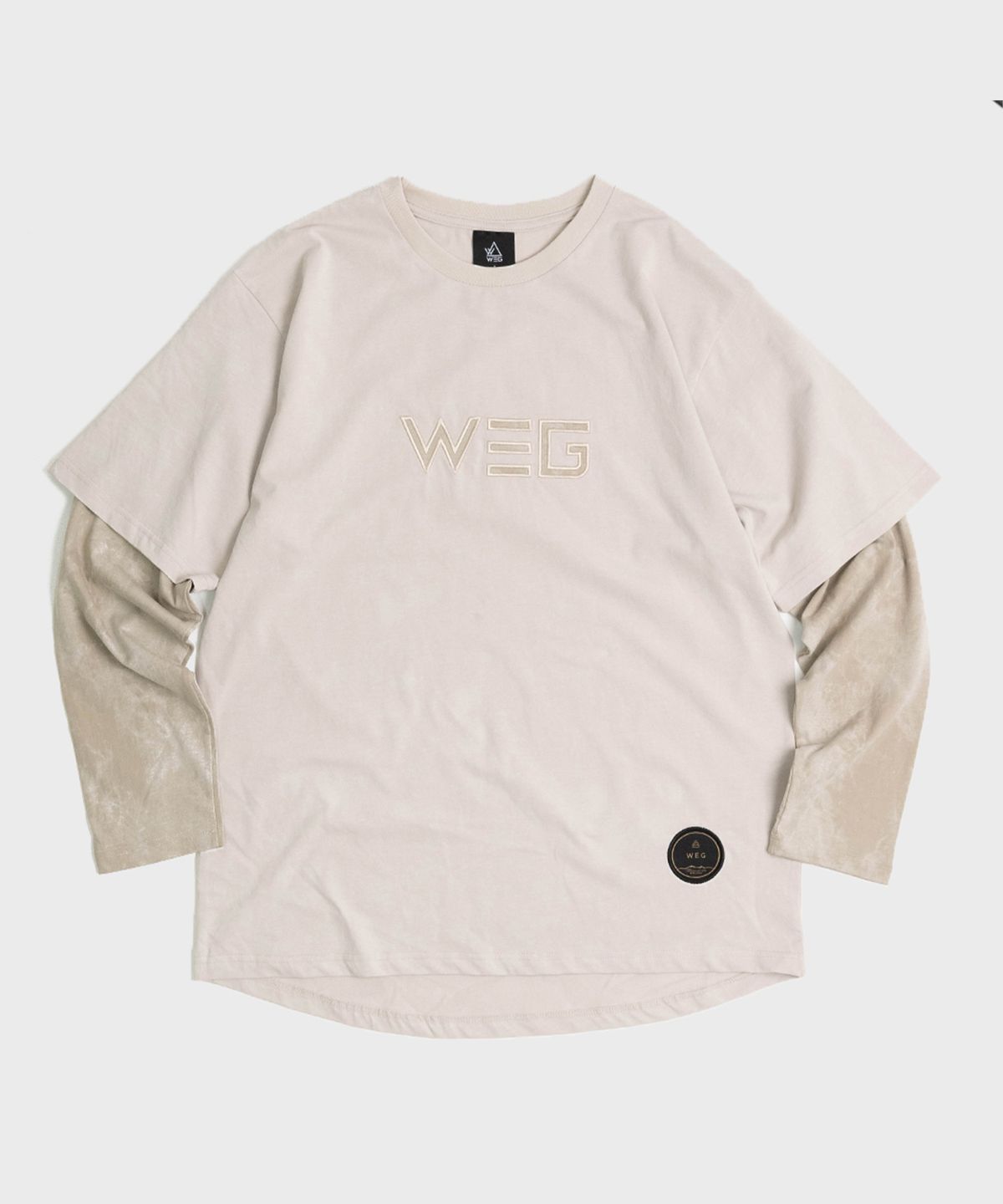 웨그(WEG) 스쿼미쉬 레이어드 롱 슬리브 (BEIGE)
