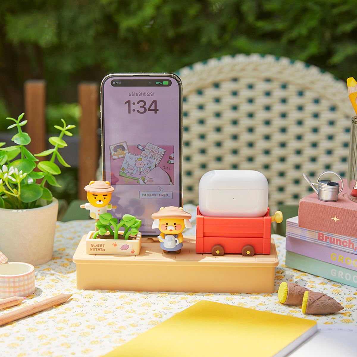 카카오프렌즈(KAKAO FRIENDS) 고구마 농장 듀얼충전거치대_춘식이