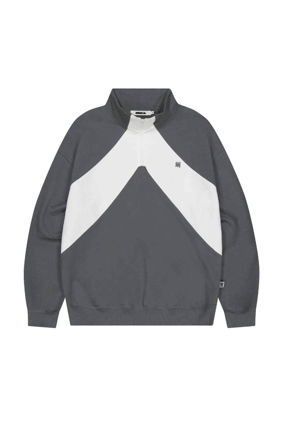 메아(MEA) FUNNEL NECK SWEAT SHIRT [CHARCOAL]