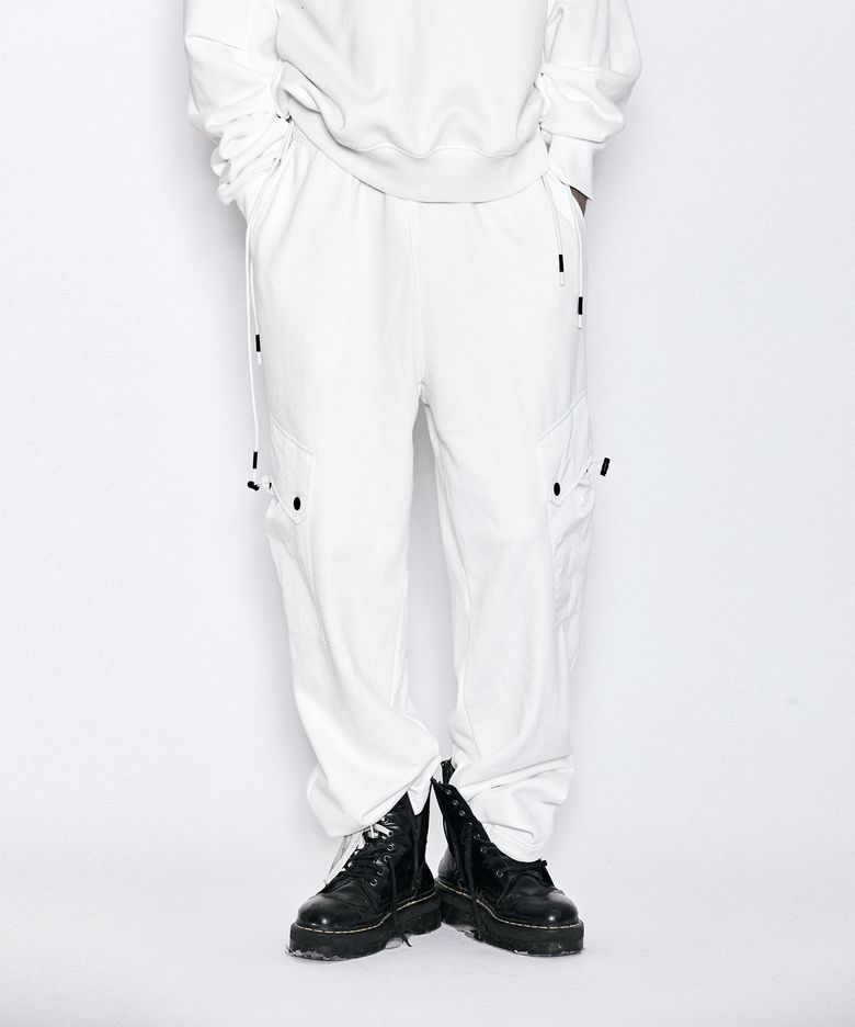 BASALT HYBRID JERSEY PANTS B07-WHITE