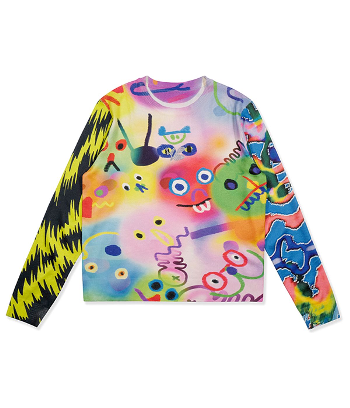 유쓰배쓰(YOUTHBATH) FULL GRAPHIC KNIT LONG SLEEVE_MIX