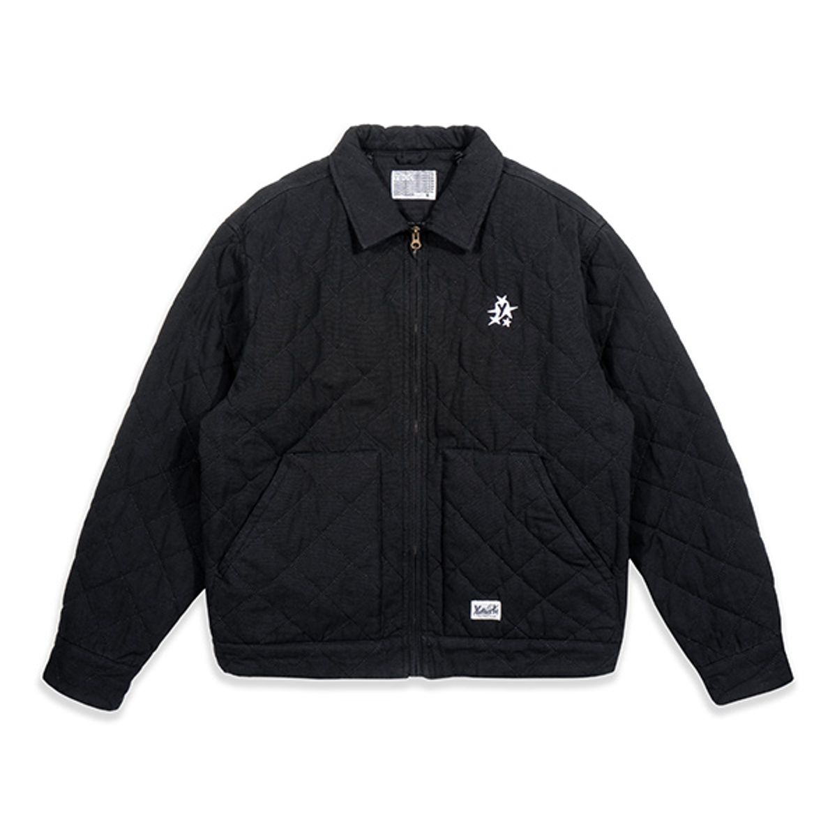 유쓰배쓰(YOUTHBATH) QUILTED ZIP UP JUMPER_BLACK
