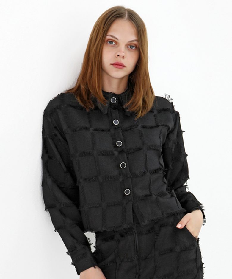 프린지 블랙 셔츠 _ Fringe Black Shirt