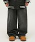 자이언트핏 데님 팬츠(블랙)