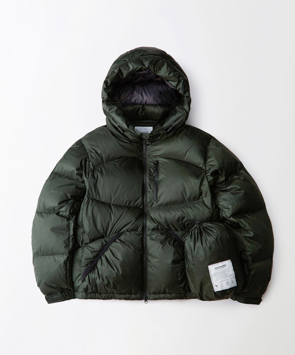 아웃스탠딩(OUTSTANDING) POLAR GOOSE DOWN PARKA_GREEN