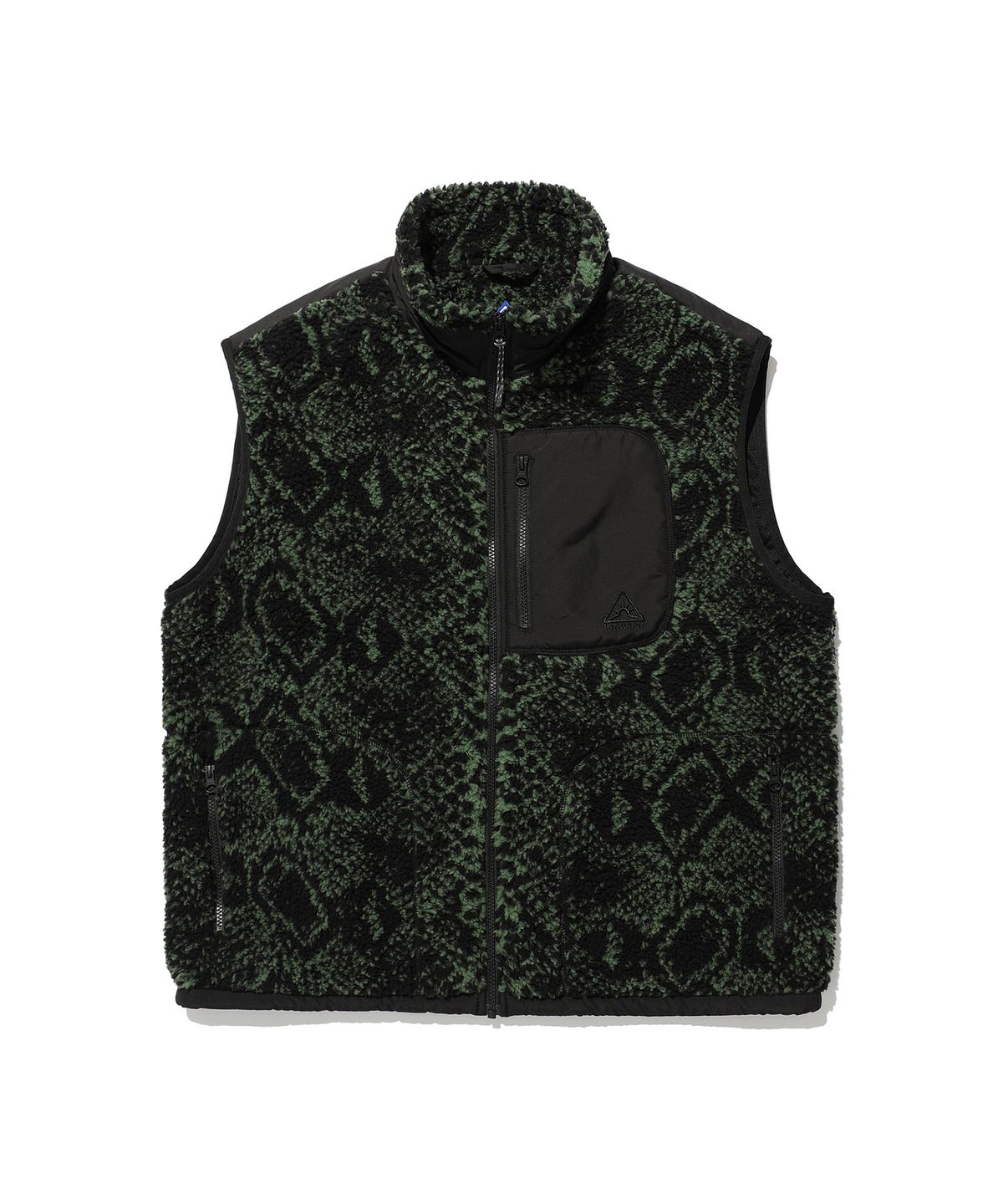 이스트쿤스트(ISTKUNST) PHYTON FLEECE VEST_GREEN(IK2DFMB991A)