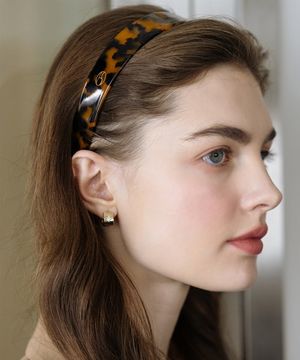 HFS004 Marbling glossy celluloid Hairband