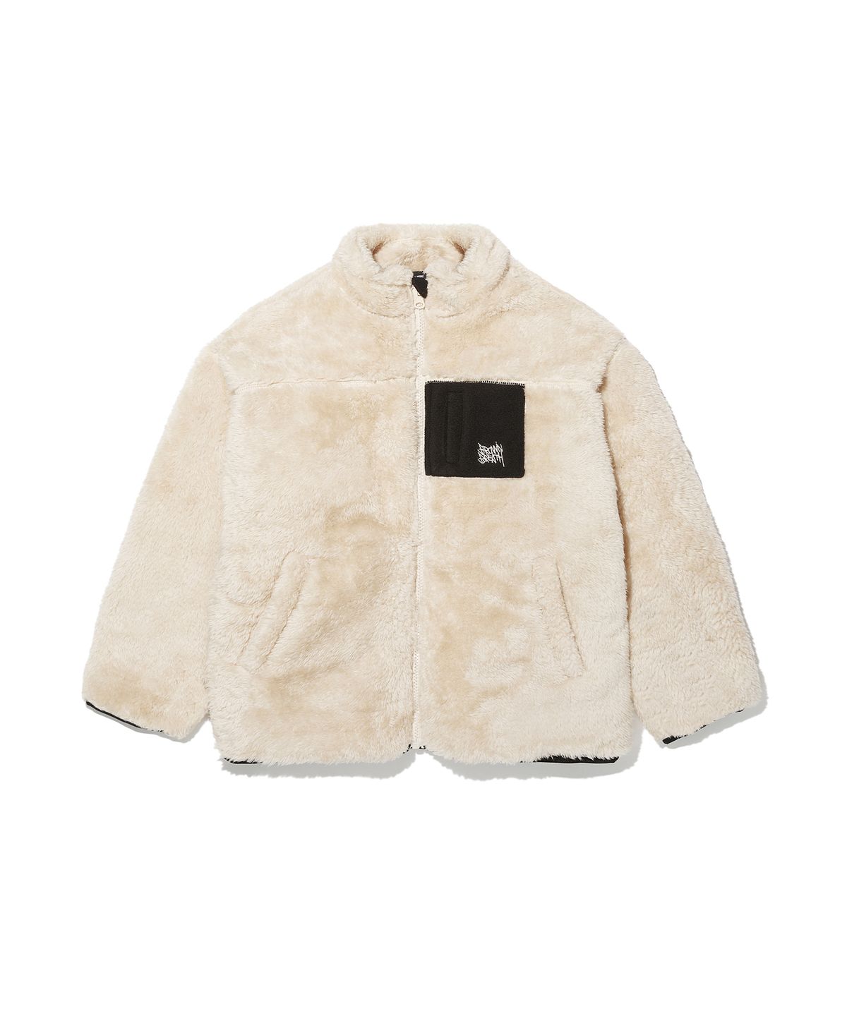 브라운브레스 키즈(BROWNBREATH KIDS) KIDS TAG SHEARING POCKET JACKET - BEIGE