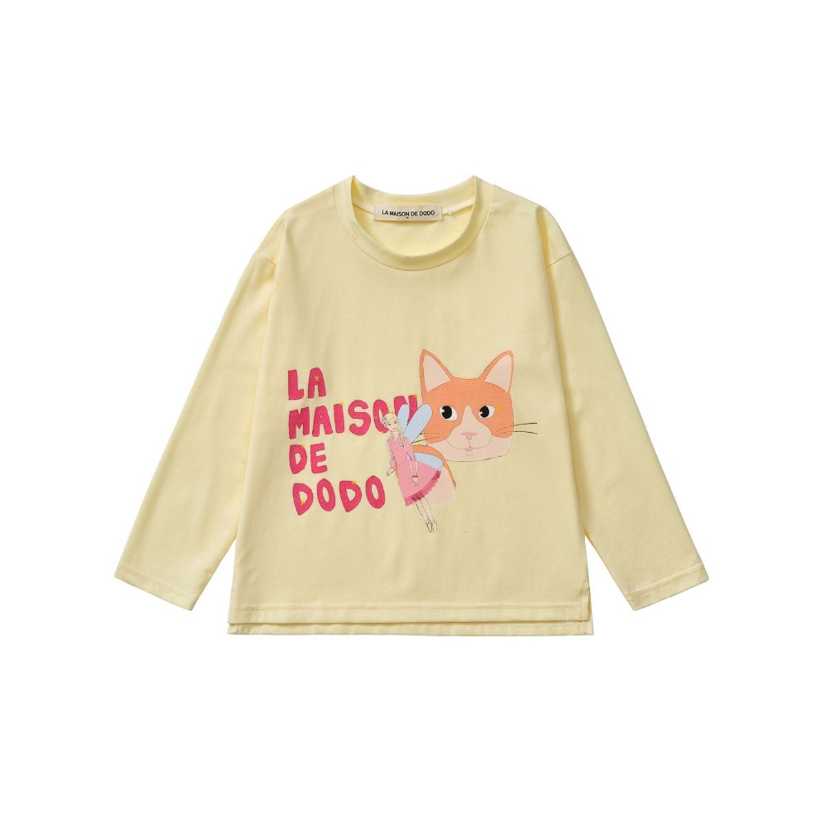 라메종드도도(LA MAISON DE DODO) Simply Dodo T-Shirt with Fairy Doll (Lemon) 긴팔티셔츠