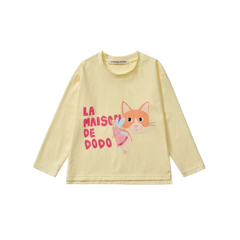 Simply Dodo T-Shirt with Fairy Doll (Lemon) 긴팔티셔츠