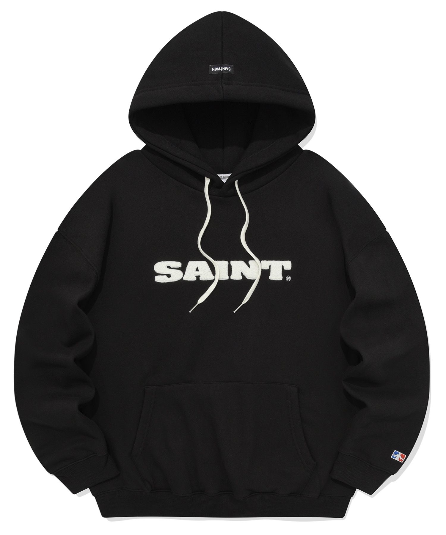 日本未入荷SAINTPAINのSP LOOP STITCH LOGO HOOD 全4色 MUSINSA公式 | SAINTPAIN SP Loop Stitch Hood - Black