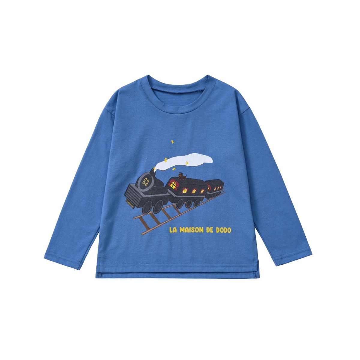 라메종드도도(LA MAISON DE DODO) Simply Dodo T-Shirt with Flying Train (French Blue)  긴팔티셔츠