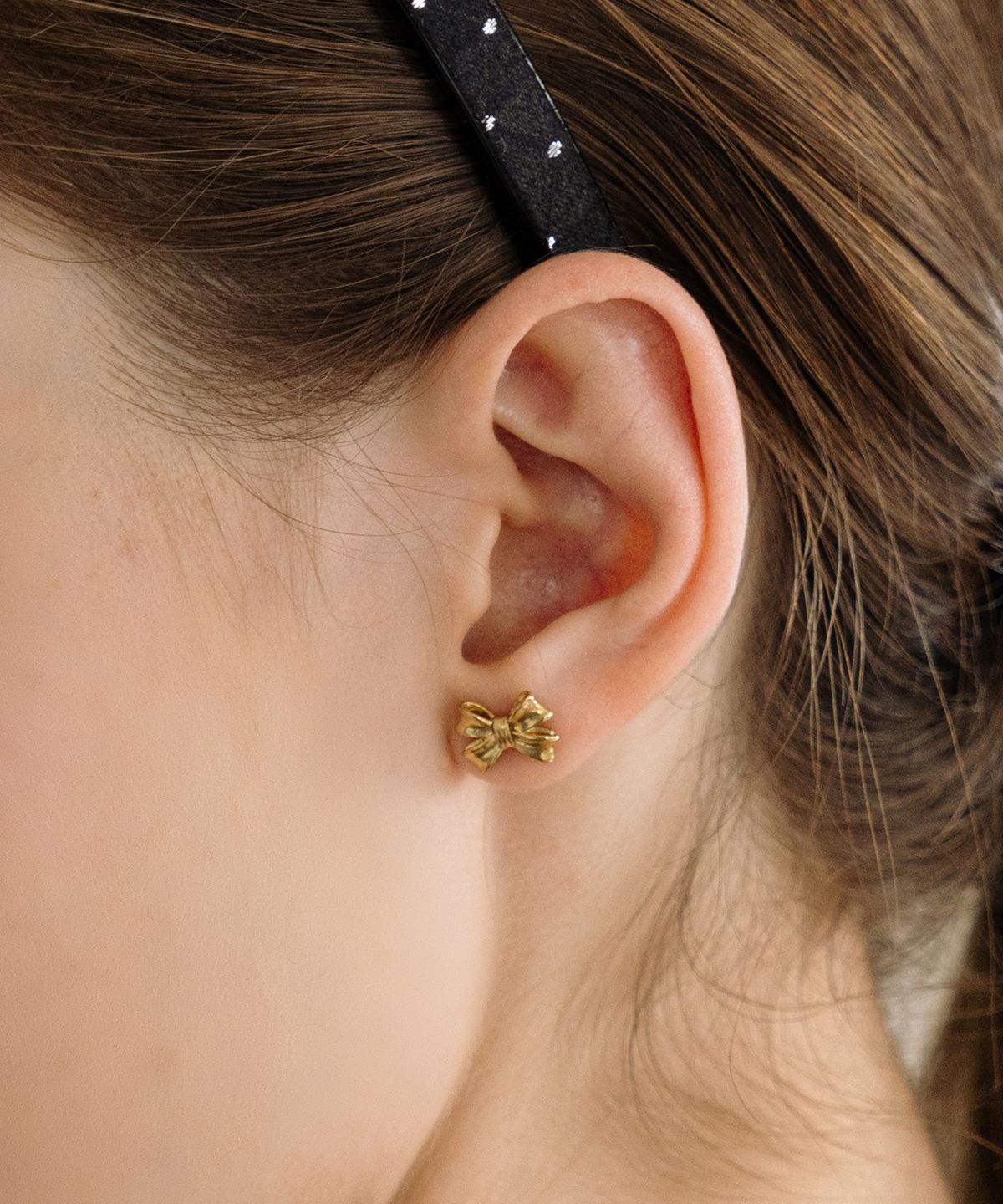 하스(HAS) HFS019 Ribbon ruffle earrings