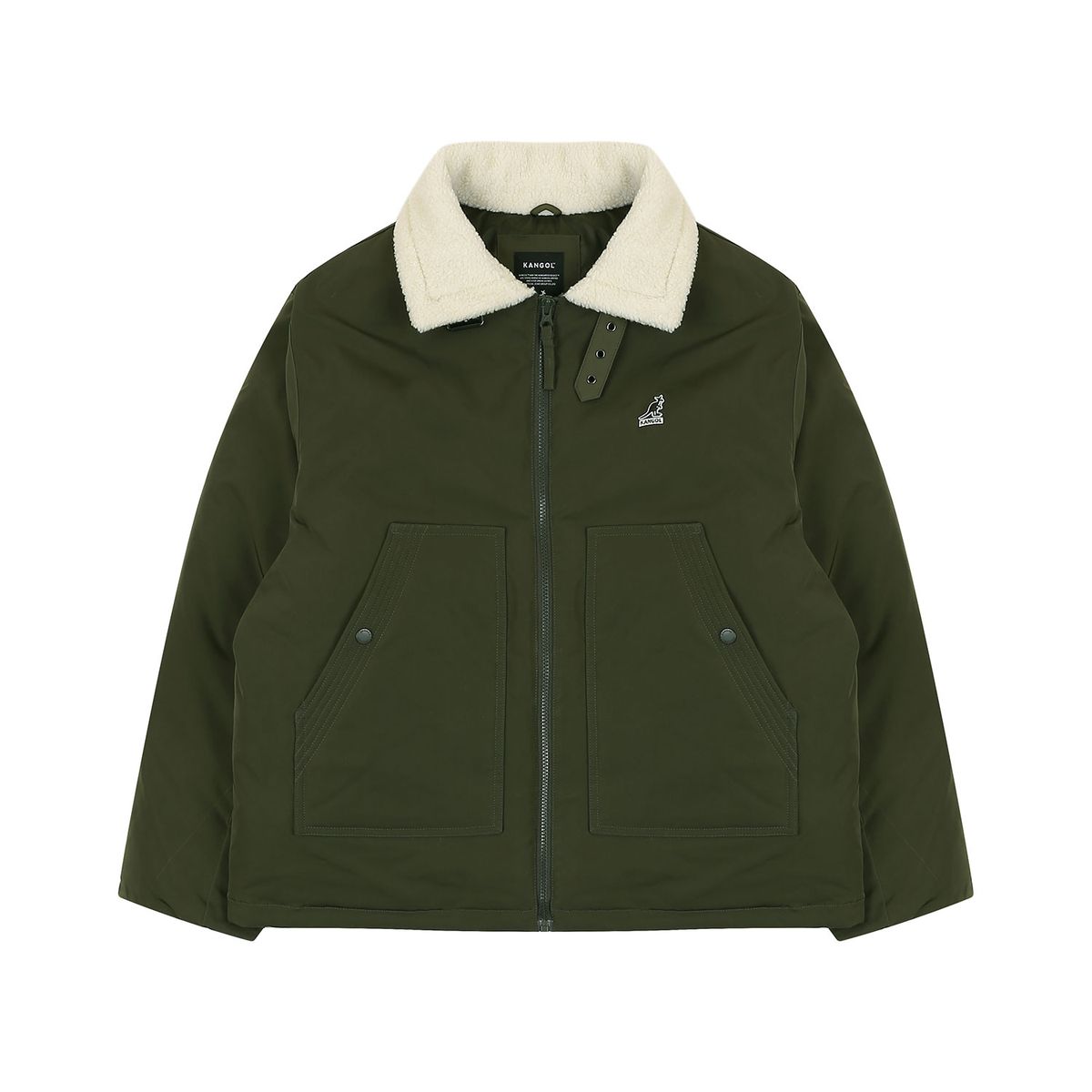 캉골(KANGOL) 제이콥 시어링 점퍼 8152 카키